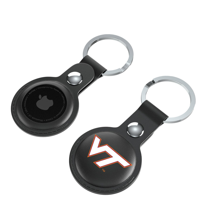 Virginia Tech Hokies Insignia AirTag Black Airtag Holder 2-Pack Iso.Jpg