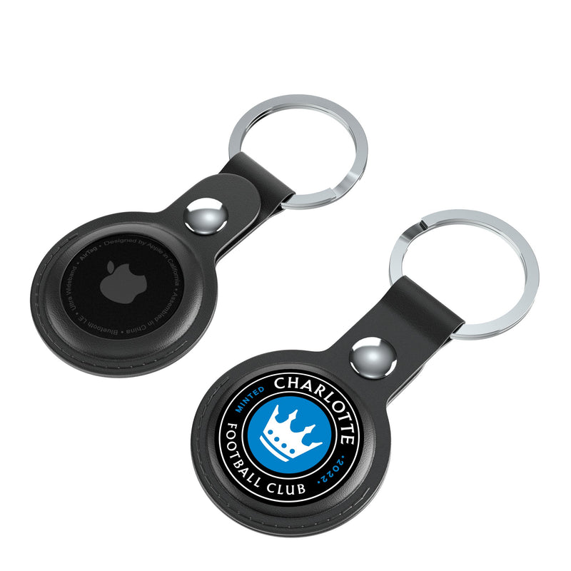 Charlotte FC  Insignia AirTag Black Airtag Holder 2-Pack Iso.Jpg