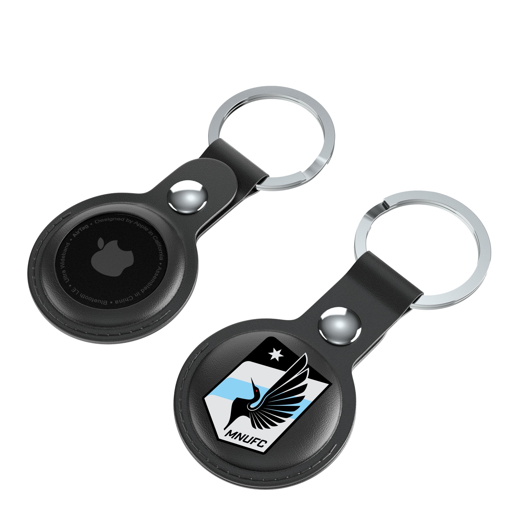 Minnesota United FC   Insignia AirTag Black Airtag Holder 2-Pack Iso.Jpg