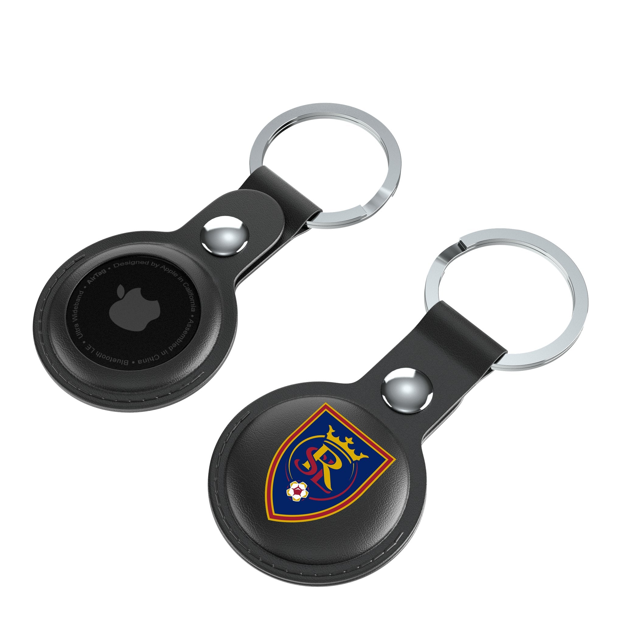 Real Salt Lake   Insignia AirTag Black Airtag Holder 2-Pack Iso.Jpg