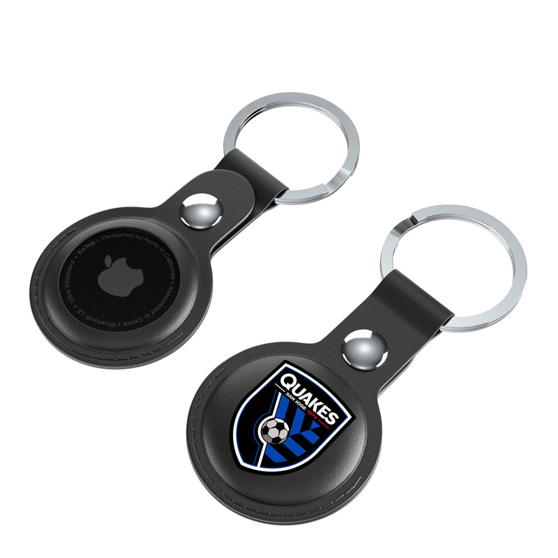 San Jose Earthquakes   Insignia AirTag Black Airtag Holder 2-Pack Iso.Jpg