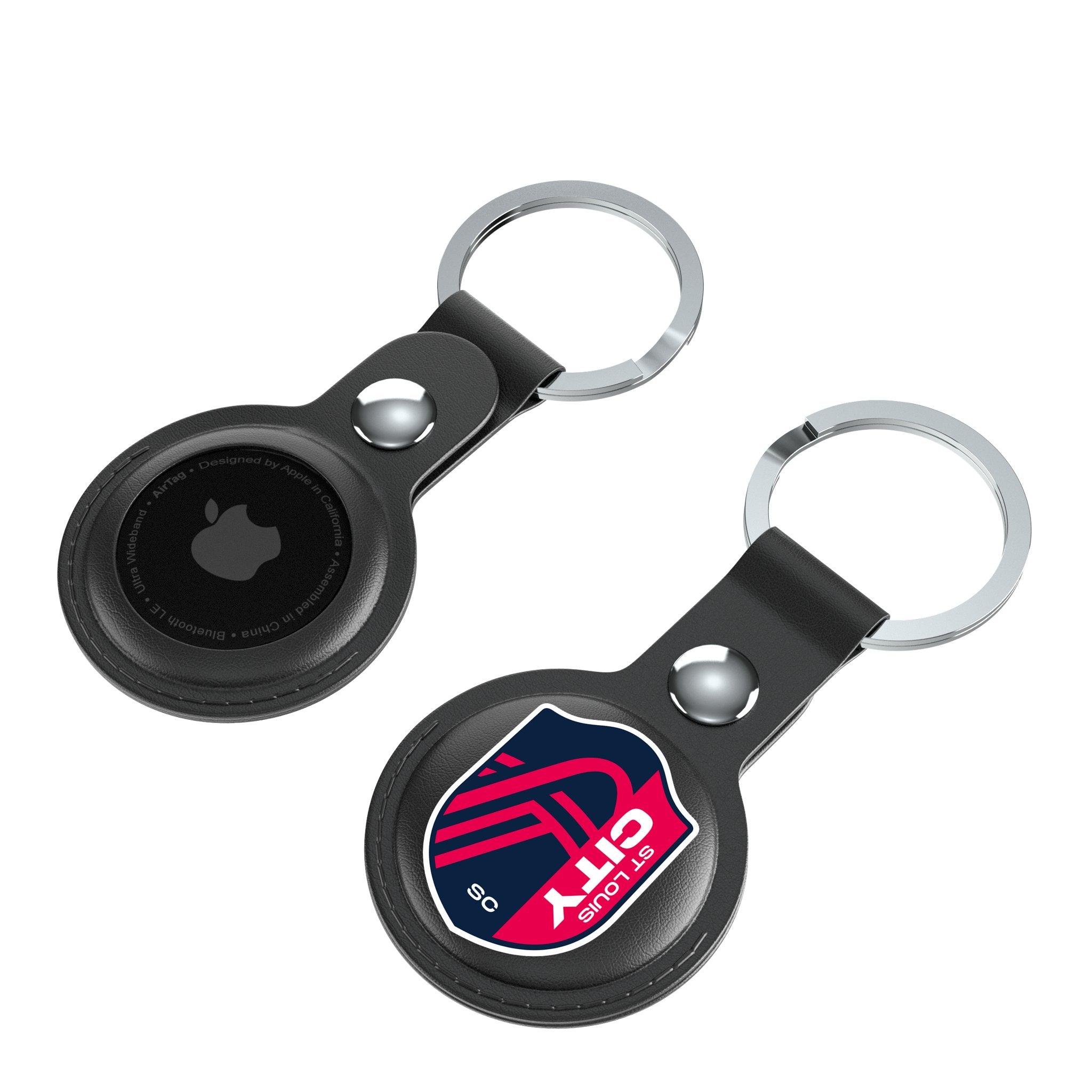 St. Louis CITY SC  Insignia AirTag Black Airtag Holder 2-Pack Iso.Jpg