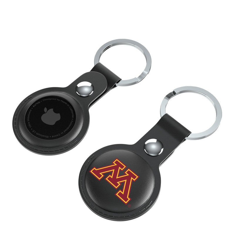 University of Minnesota Golden Gophers Insignia AirTag Black Airtag Holder 2-Pack Iso.Jpg