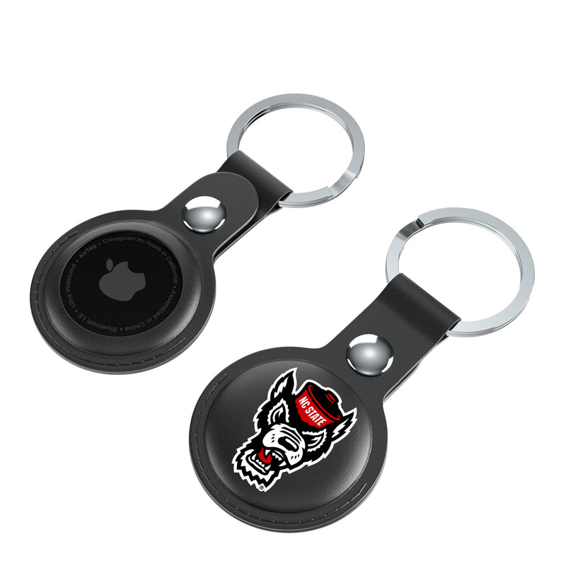 North Carolina State University Wolfpack Insignia AirTag Black Airtag Holder 2-Pack Iso.Jpg