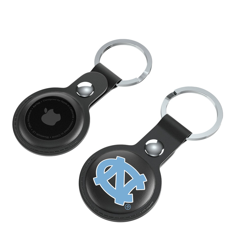 University of North Carolina Tar Heels Insignia AirTag Black Airtag Holder 2-Pack Iso.Jpg