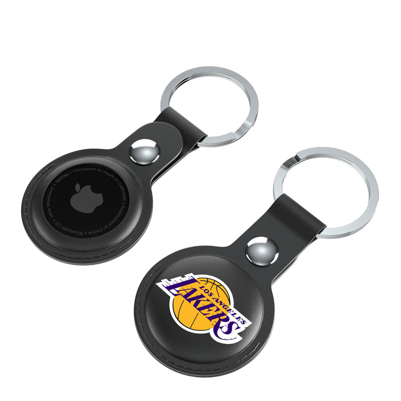 Los Angeles Lakers Insignia AirTag Black Airtag Holder 2-Pack Iso.Jpg