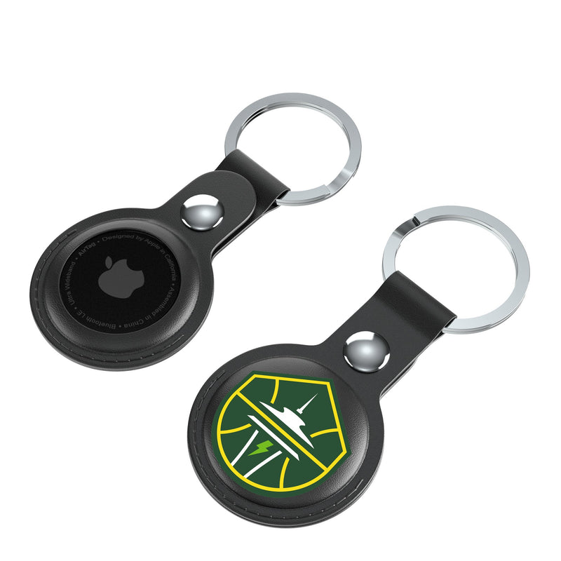 Seattle Storm Insignia AirTag Black Airtag Holder 2-Pack Iso.Jpg