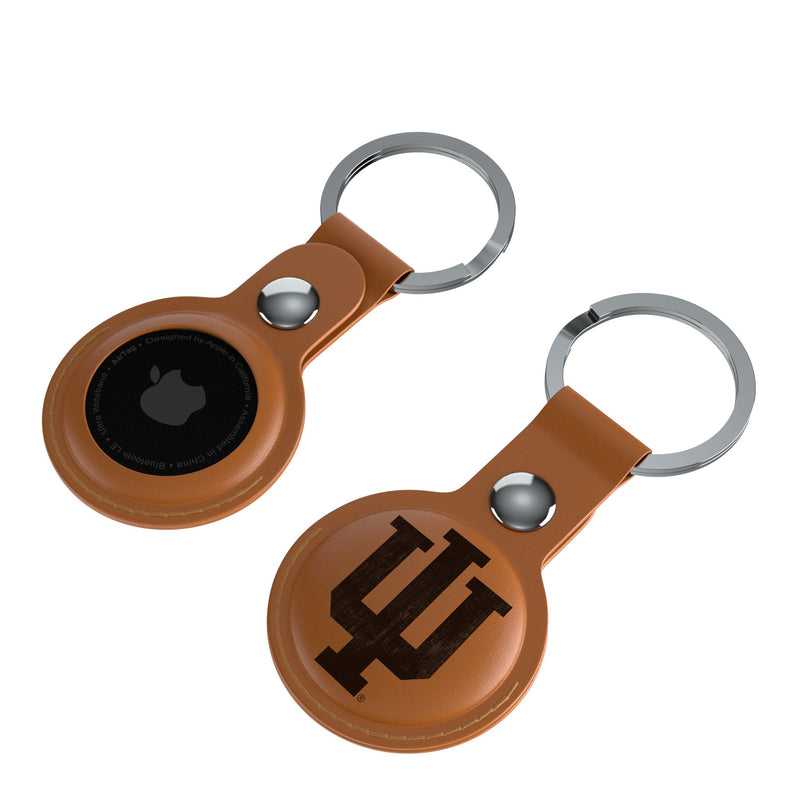 Indiana University Hoosiers Burn AirTag Brown Airtag Holder 2-Pack Iso.Jpg