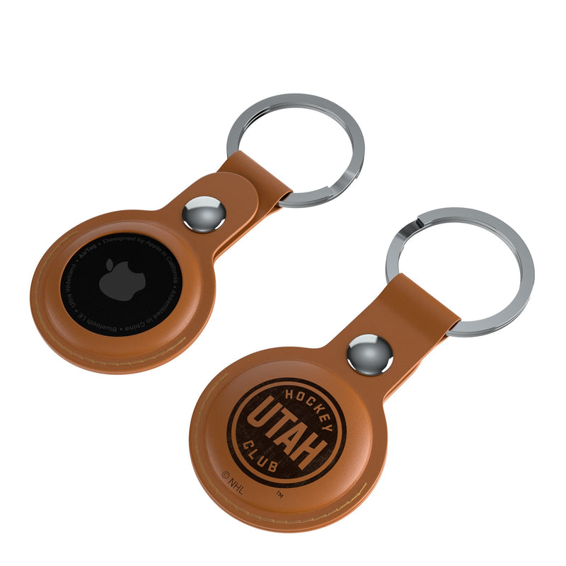 Utah Hockey Club Burn AirTag Brown Airtag Holder 2-Pack Iso.Jpg