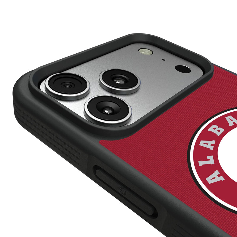 University of Alabama Crimson Tide Personalized Stripe iPhone Bump Phone Case for Apple iPhone Detail.Jpg