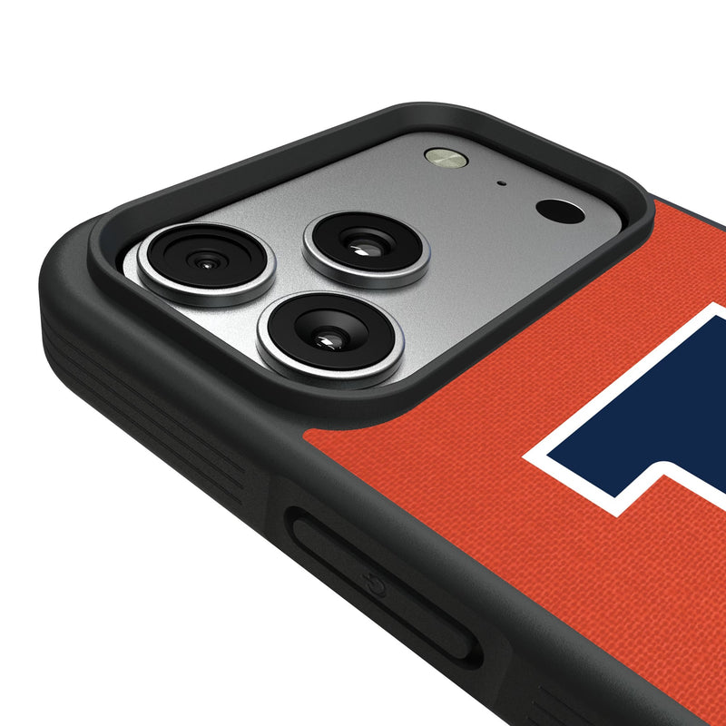 University of Illinois Fighting Illini Personalized Stripe iPhone Bump Phone Case for Apple iPhone Detail.Jpg