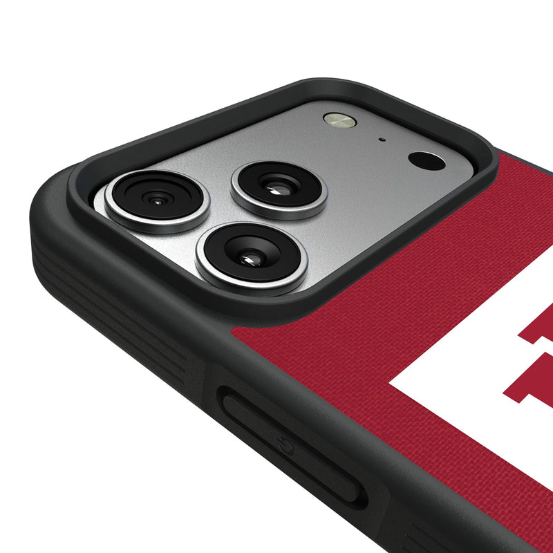 Indiana University Hoosiers Solid iPhone Bump Phone Case for Apple iPhone Detail.Jpg