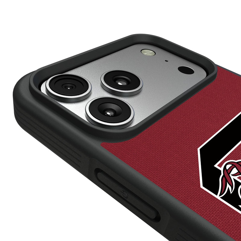 University of South Carolina Gamecocks Solid iPhone Bump Phone Case for Apple iPhone Detail.Jpg