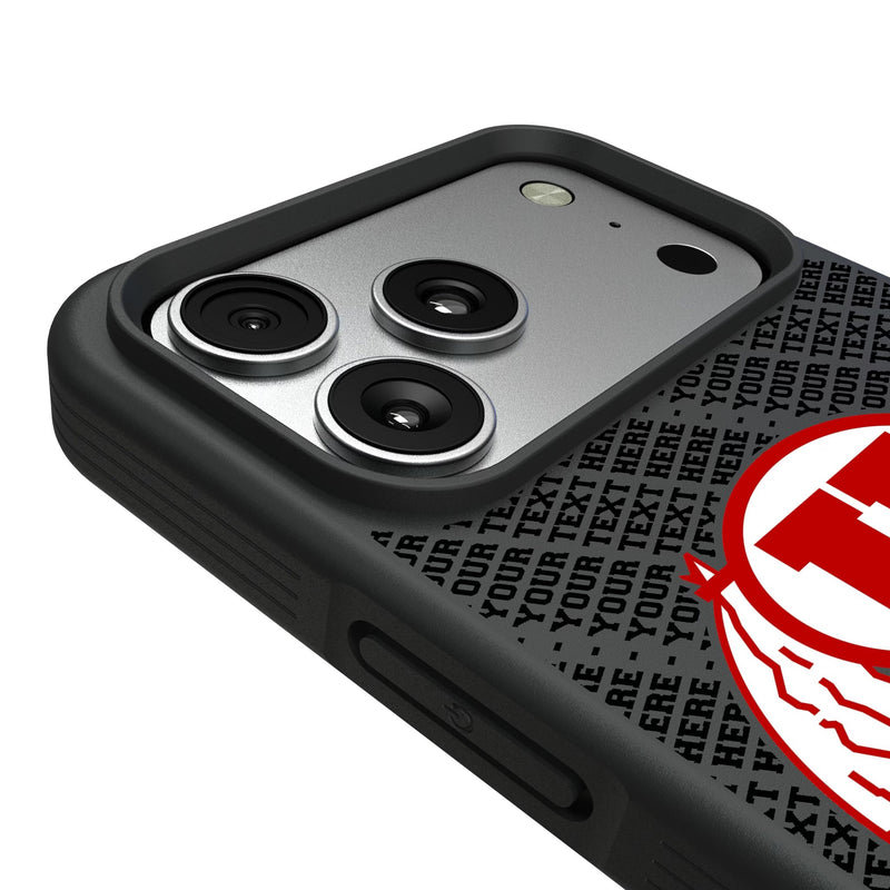 University of Utah Utes Personalized EndZone Plus iPhone Bump Phone Case for Apple iPhone Detail.Jpg