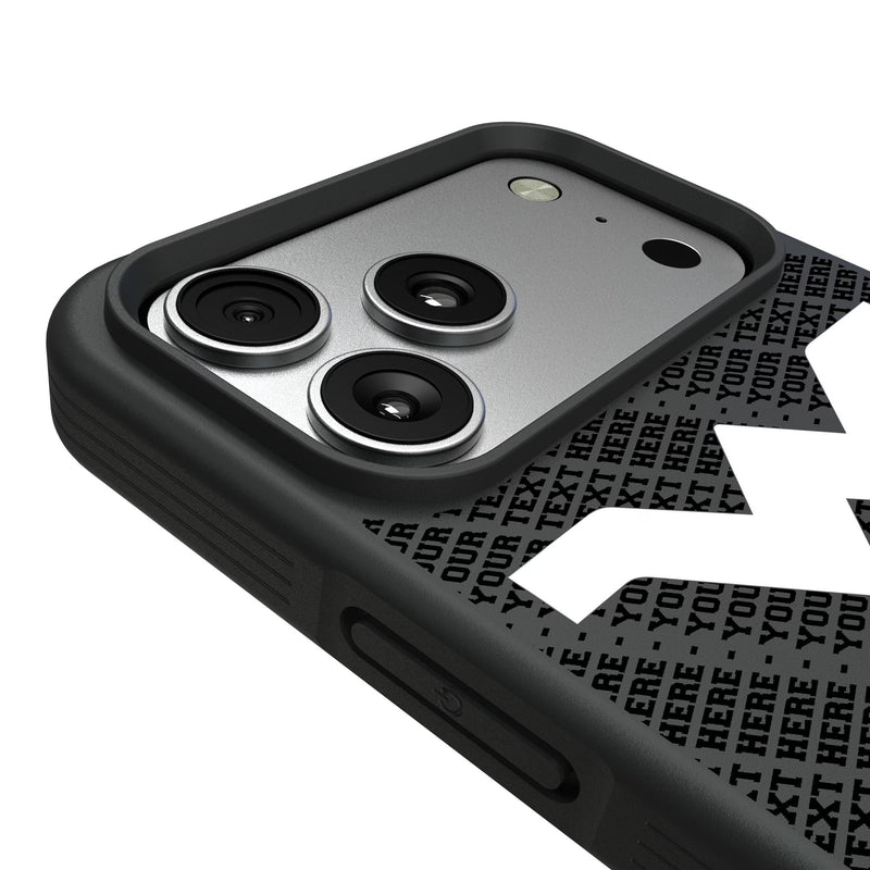 West Virginia University Mountaineers Personalized EndZone Plus iPhone Bump Phone Case for Apple iPhone Detail.Jpg