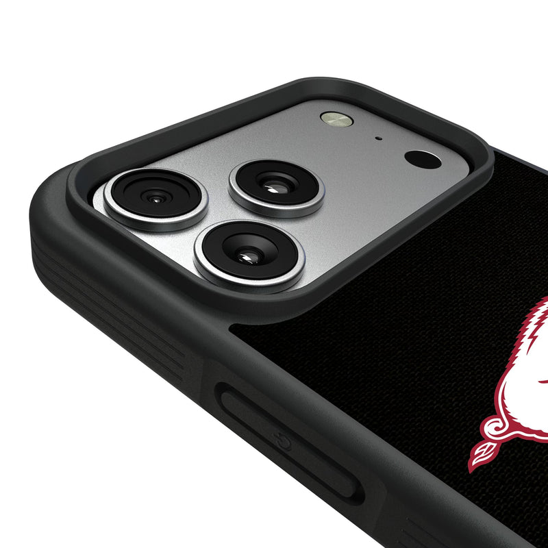 University of Arkansas Fayetteville Razorbacks Personalized Stripe iPhone Bump Phone Case for Apple iPhone Detail.Jpg
