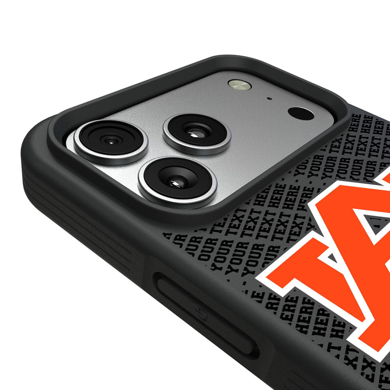 University of Auburn Tigers Personalized EndZone Plus iPhone Bump Phone Case for Apple iPhone Detail.Jpg