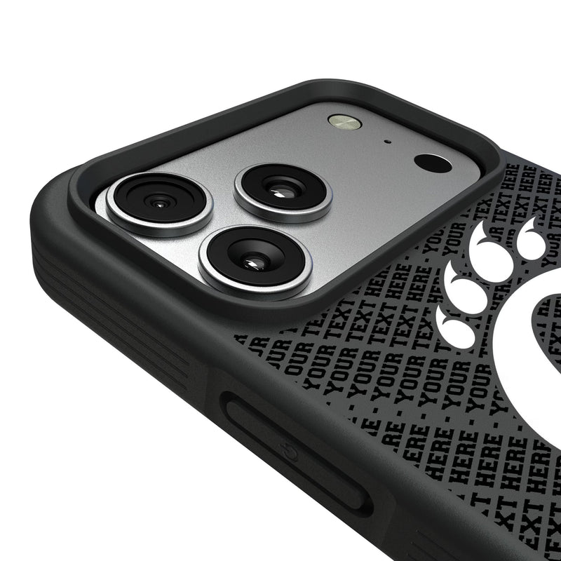 University of Cincinnati Bearcats Personalized EndZone Plus iPhone Bump Phone Case for Apple iPhone Detail.Jpg