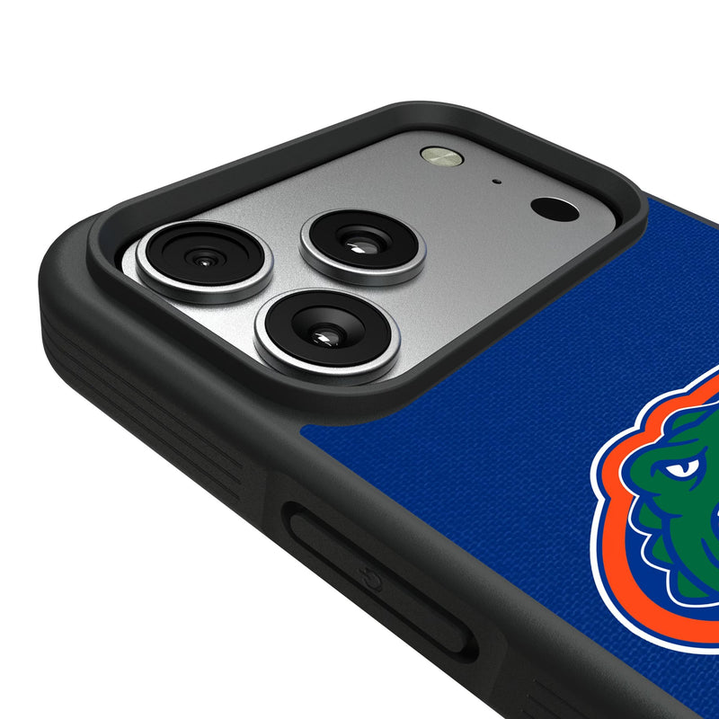 University of Florida Gators Personalized Stripe iPhone Bump Phone Case for Apple iPhone Detail.Jpg