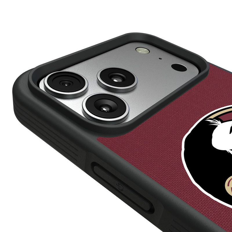 Florida State University Seminoles Personalized Stripe iPhone Bump Phone Case for Apple iPhone Detail.Jpg