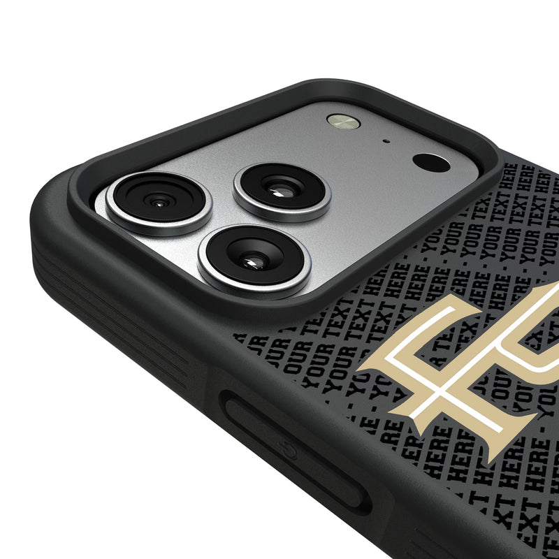 Florida State University Seminoles Athletic Wordmark Personalized EndZone Plus iPhone Bump Phone Case for Apple iPhone Detail.Jpg