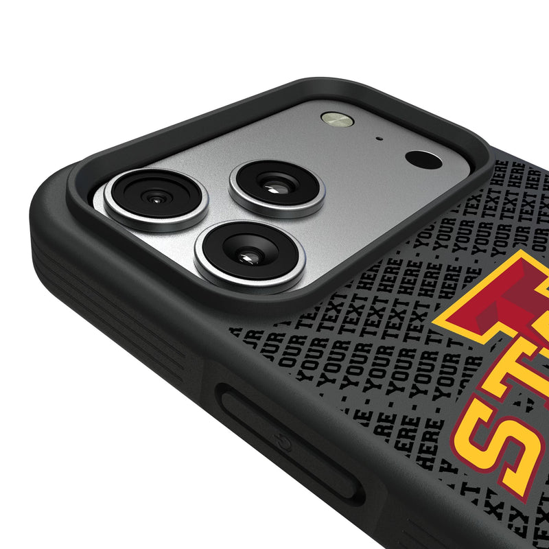 Iowa State University Cyclones Personalized EndZone Plus iPhone Bump Phone Case for Apple iPhone Detail.Jpg