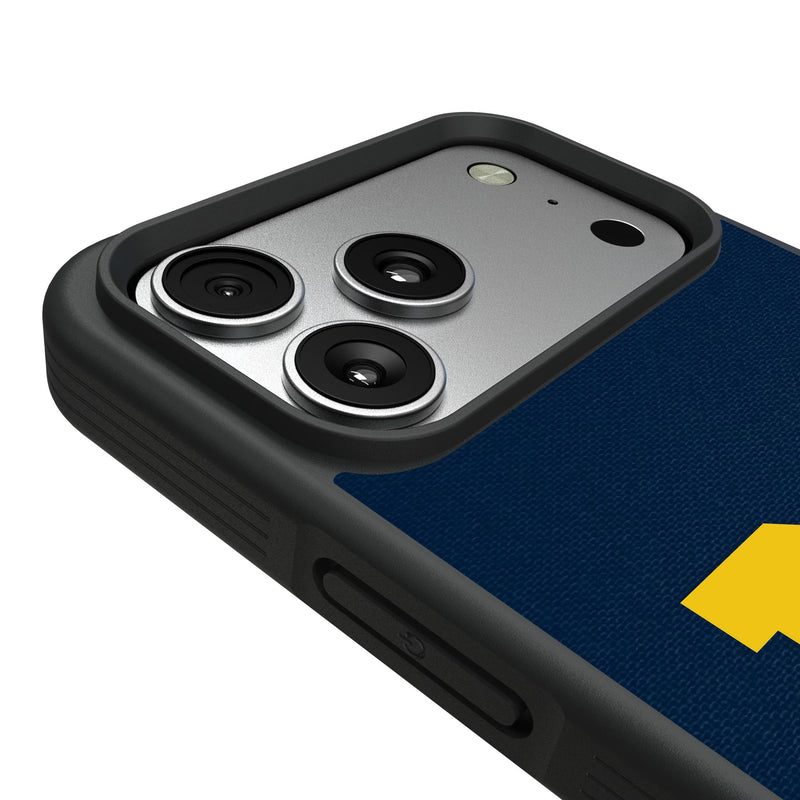 University of Michigan Wolverines Solid iPhone Bump Phone Case for Apple iPhone Detail.Jpg