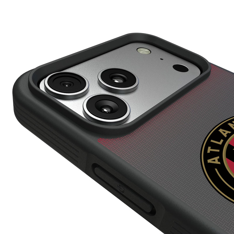 Atlanta United FC Linen iPhone Bump Phone Case for Apple iPhone Detail.Jpg