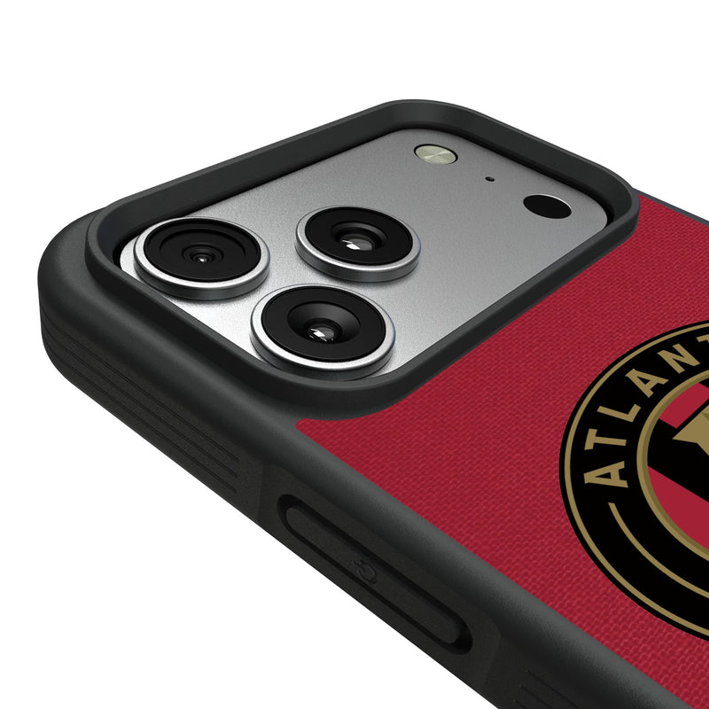 Atlanta United FC Personalized Stripe iPhone Bump Phone Case for Apple iPhone Detail.Jpg