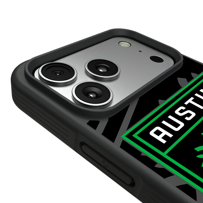 Austin FC Monocolor Tilt iPhone Bump Phone Case for Apple iPhone Detail.Jpg