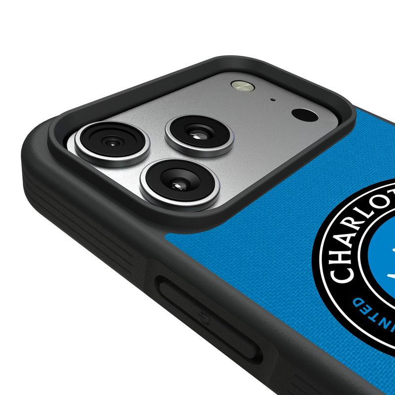 Charlotte FC Personalized Stripe iPhone Bump Phone Case for Apple iPhone Detail.Jpg