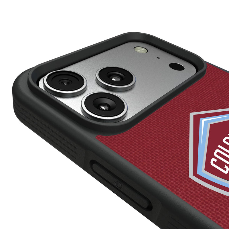 Colorado Rapids Diagonal Stripe iPhone Bump Phone Case for Apple iPhone Detail.Jpg