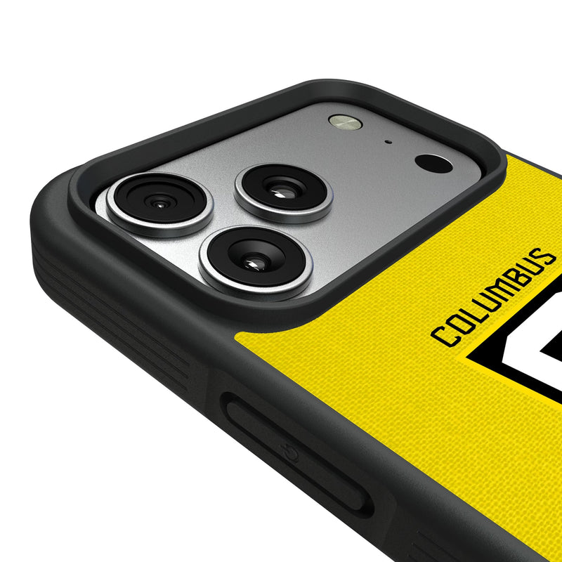 Columbus Crew Personalized Stripe iPhone Bump Phone Case for Apple iPhone Detail.Jpg