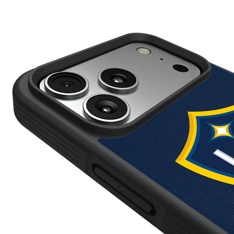 LA Galaxy Endzone Solid iPhone Bump Phone Case for Apple iPhone Detail.Jpg