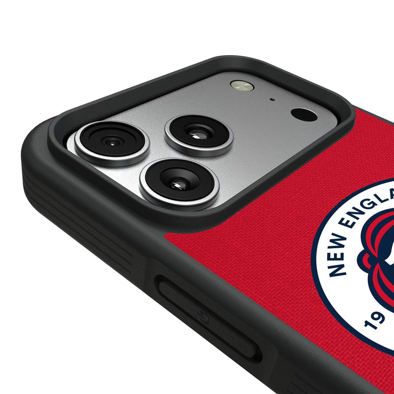 New England Revolution Personalized Stripe iPhone Bump Phone Case for Apple iPhone Detail.Jpg