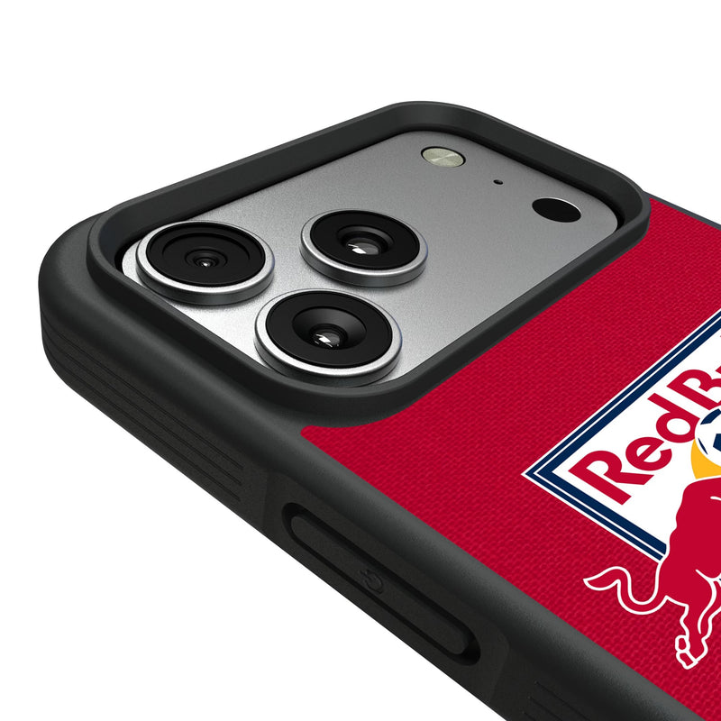 New York Red Bulls Personalized Stripe iPhone Bump Phone Case for Apple iPhone Detail.Jpg