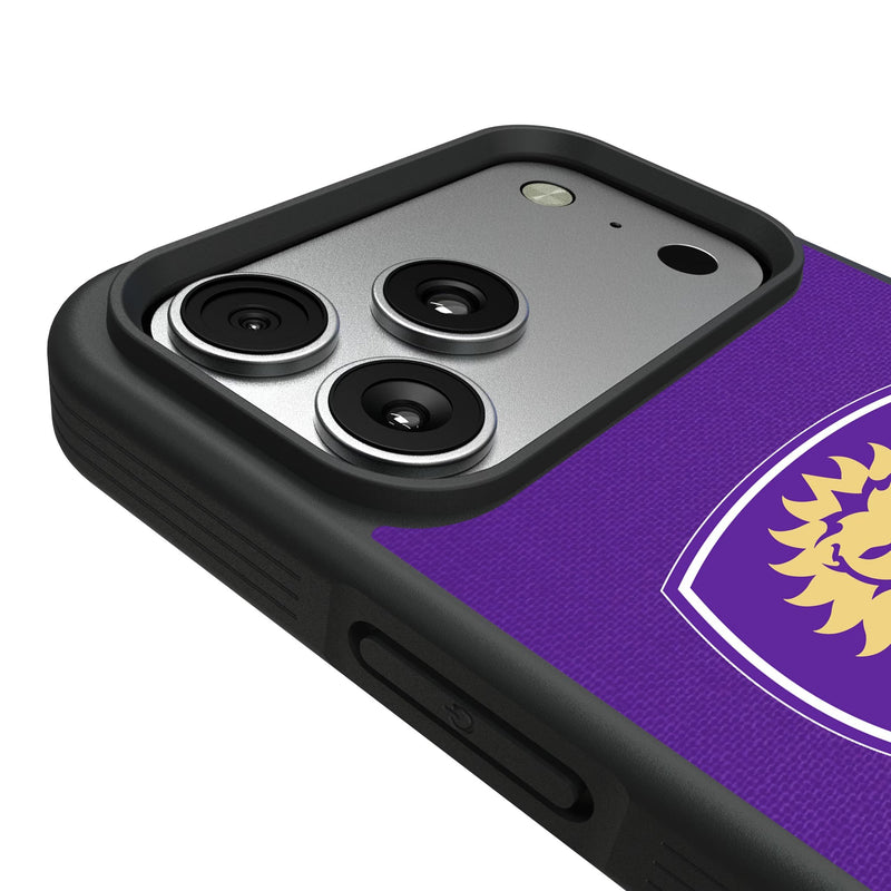 Orlando City Soccer Club Personalized Stripe iPhone Bump Phone Case for Apple iPhone Detail.Jpg