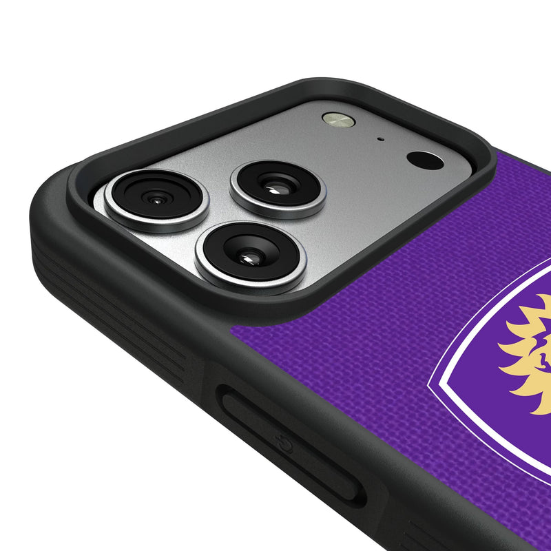Orlando City Soccer Club Diagonal Stripe iPhone Bump Phone Case for Apple iPhone Detail.Jpg