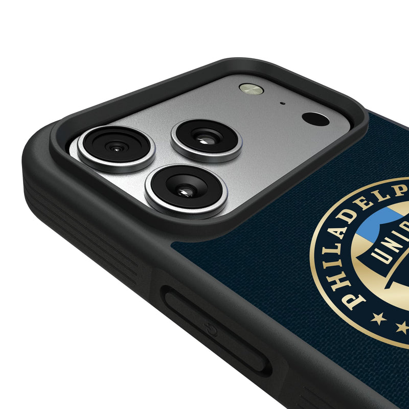 Philadelphia Union Endzone Solid iPhone Bump Phone Case for Apple iPhone Detail.Jpg