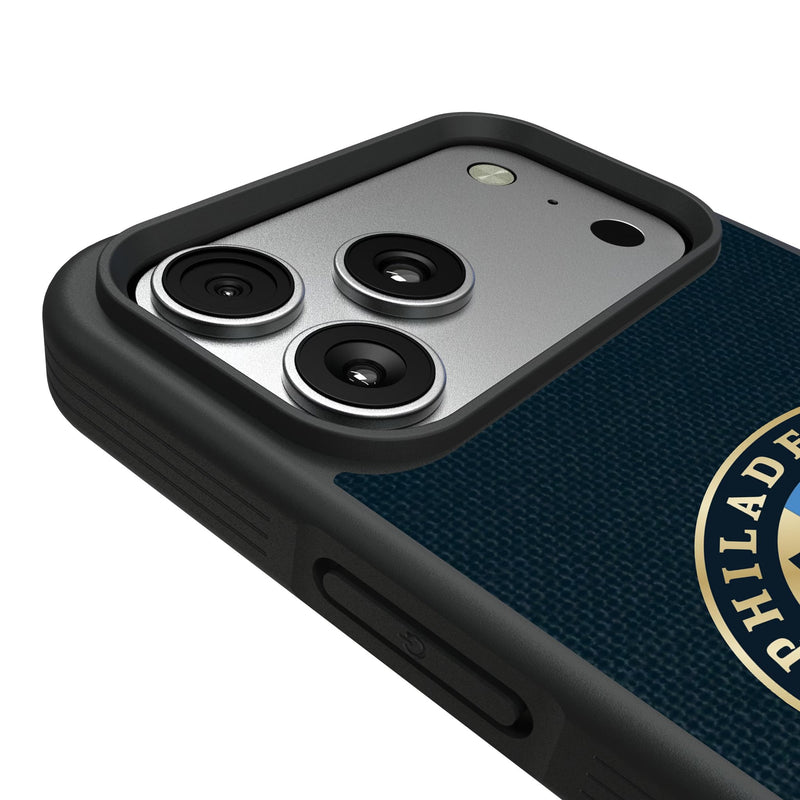 Philadelphia Union Diagonal Stripe iPhone Bump Phone Case for Apple iPhone Detail.Jpg