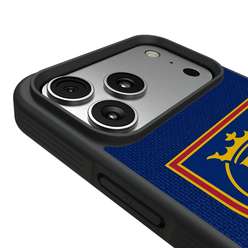 Real Salt Lake Diagonal Stripe iPhone Bump Phone Case for Apple iPhone Detail.Jpg