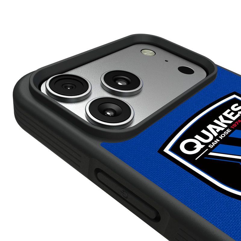 San Jose Earthquakes Endzone Solid iPhone Bump Phone Case for Apple iPhone Detail.Jpg