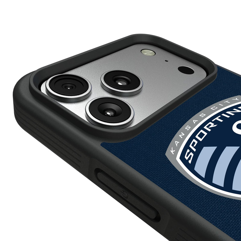 Sporting Kansas City Endzone Solid iPhone Bump Phone Case for Apple iPhone Detail.Jpg