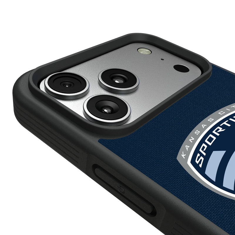 Sporting Kansas City Stripe iPhone Bump Phone Case for Apple iPhone Detail.Jpg