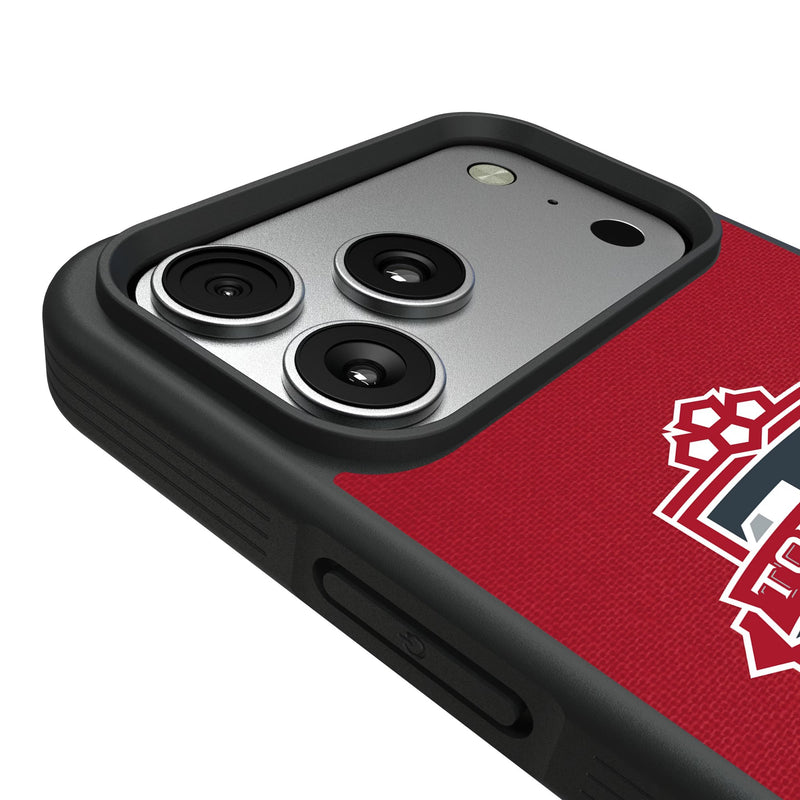 Toronto FC Endzone Solid iPhone Bump Phone Case for Apple iPhone Detail.Jpg