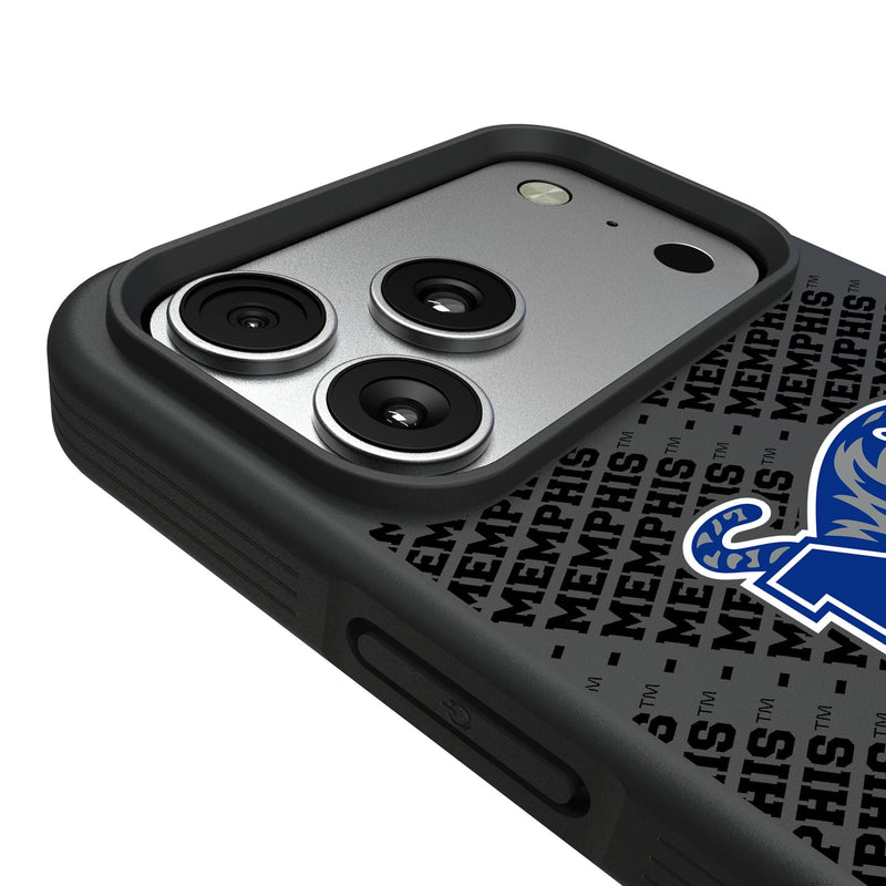 University of Memphis Tigers Personalized EndZone Plus iPhone Bump Phone Case for Apple iPhone Detail.Jpg