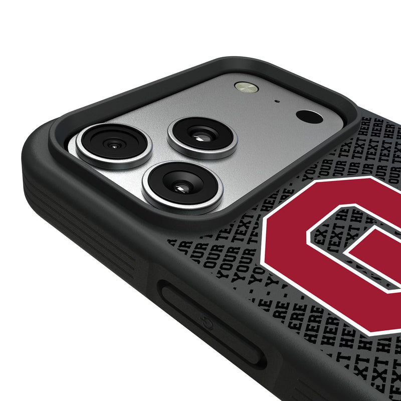 University of Oklahoma Sooners Personalized EndZone Plus iPhone Bump Phone Case for Apple iPhone Detail.Jpg