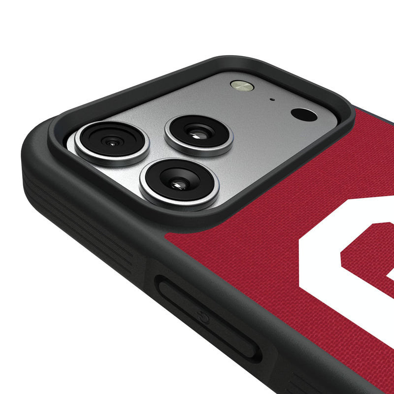 University of Oklahoma Sooners Solid iPhone Bump Phone Case for Apple iPhone Detail.Jpg