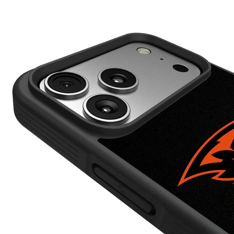 Oregon State University Beavers Personalized Stripe iPhone Bump Phone Case for Apple iPhone Detail.Jpg