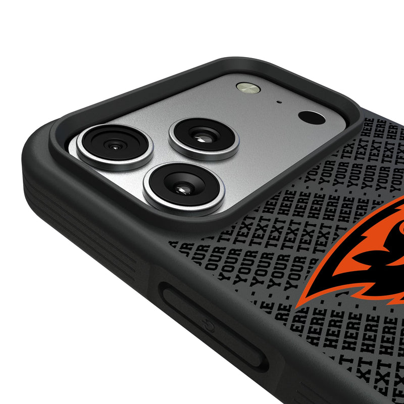 Oregon State University Beavers Personalized EndZone Plus iPhone Bump Phone Case for Apple iPhone Detail.Jpg